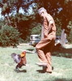 Dad and rooster 